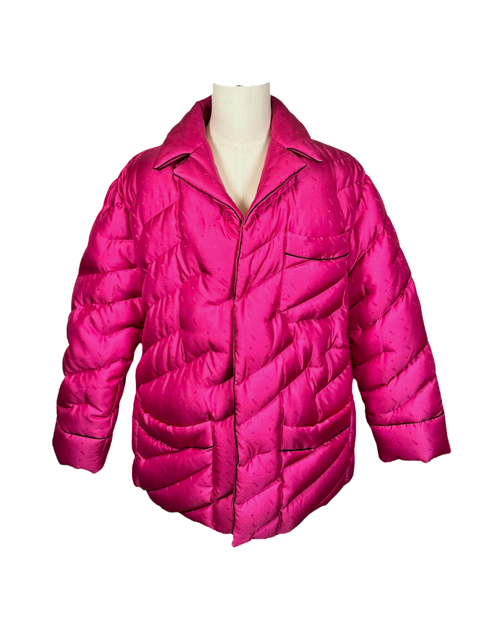Fendi Down Jacket in Raspberry