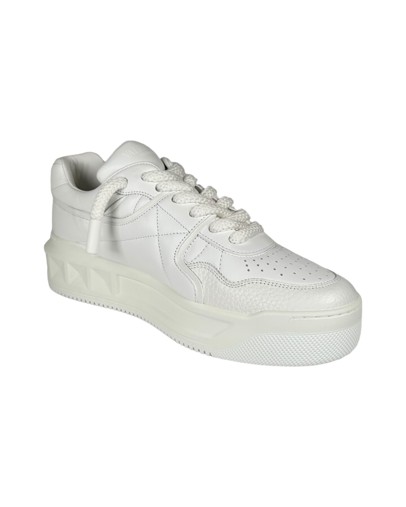 Valentino One Stud Sneakers in White
