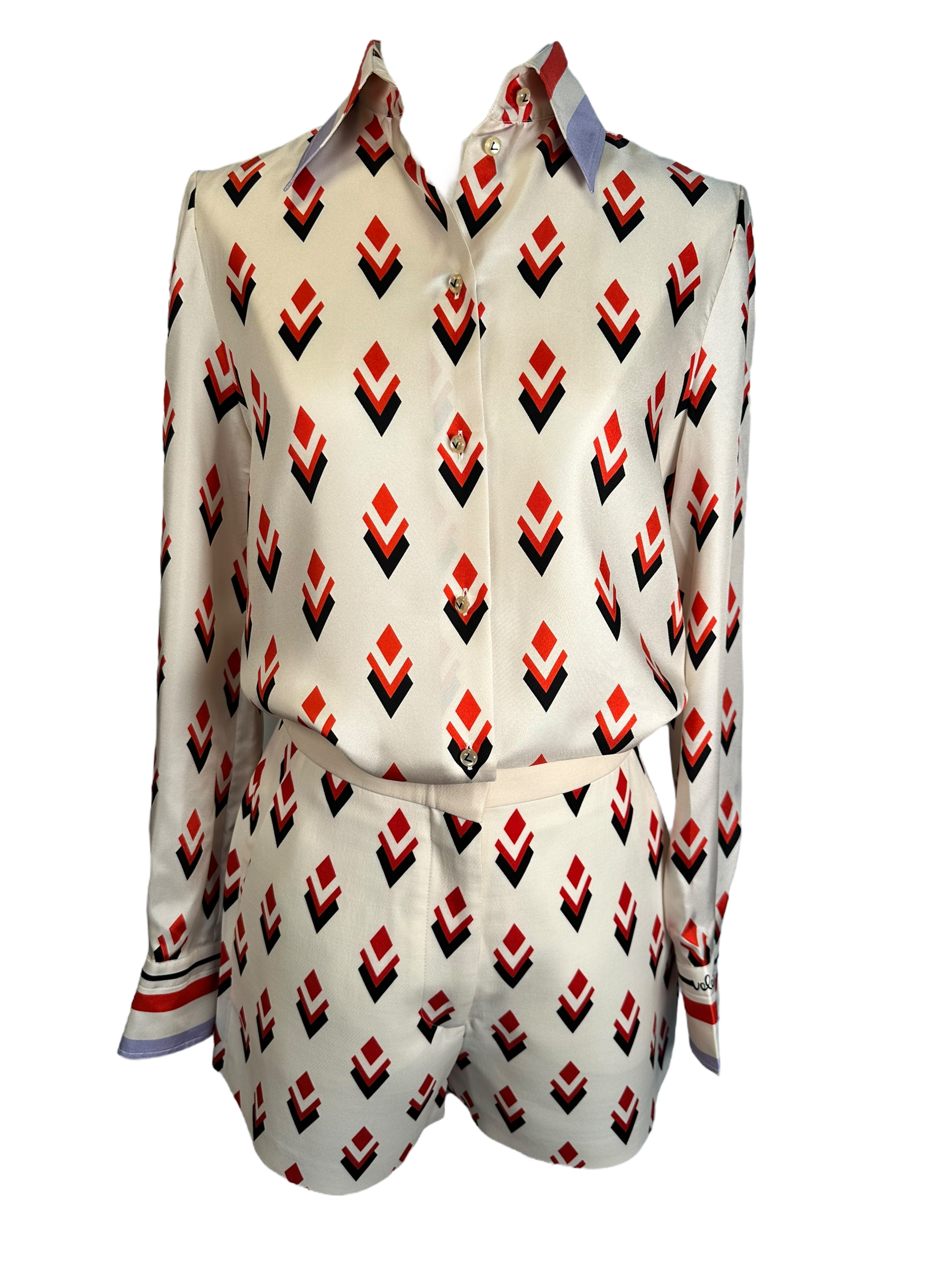 Valentino Ceramic Print Blouse