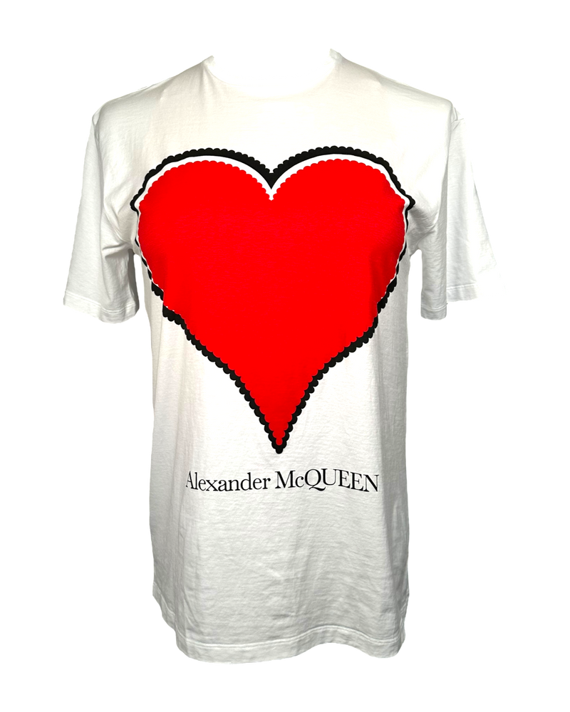 Alexander McQueen Heart Print T-Shirt