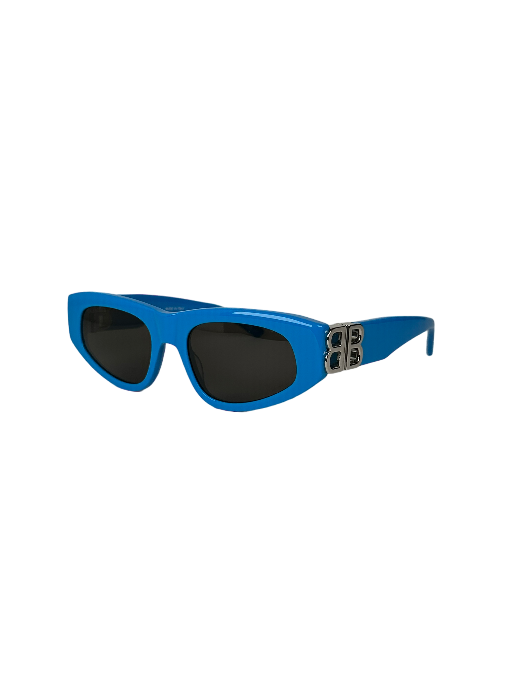 BALENCIAGA CAT EYE SUNGLASSES BB LOGO BLUE