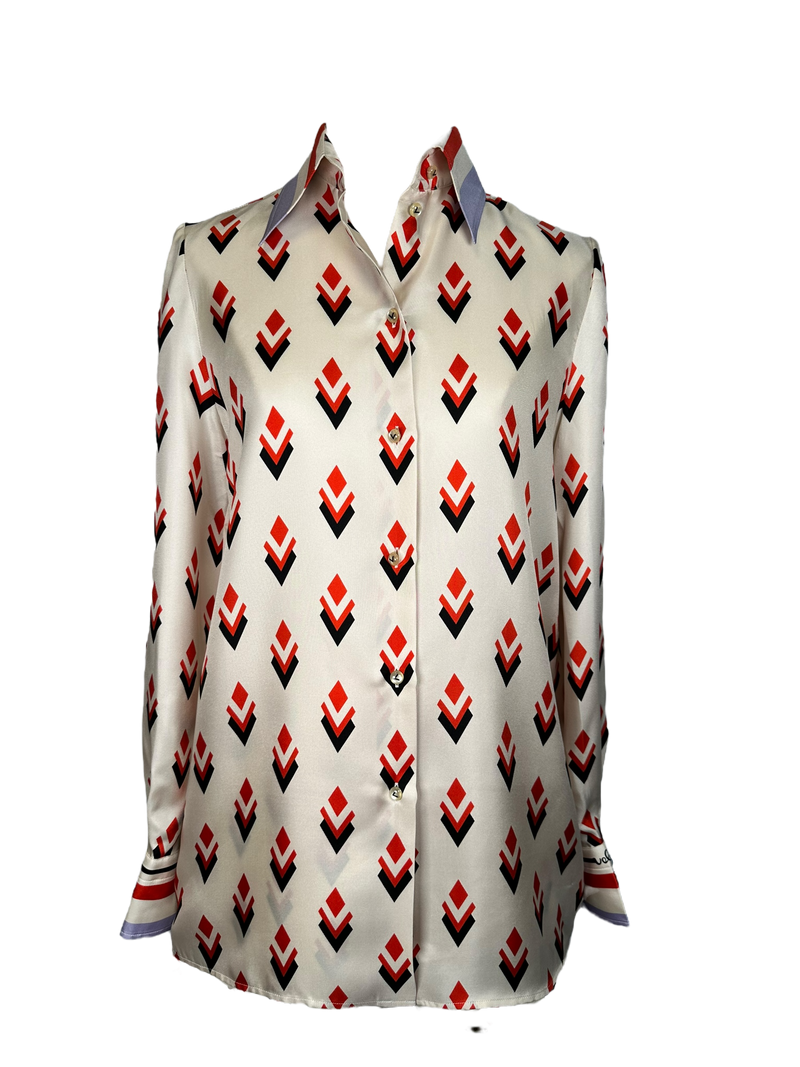Valentino Ceramic Print Blouse