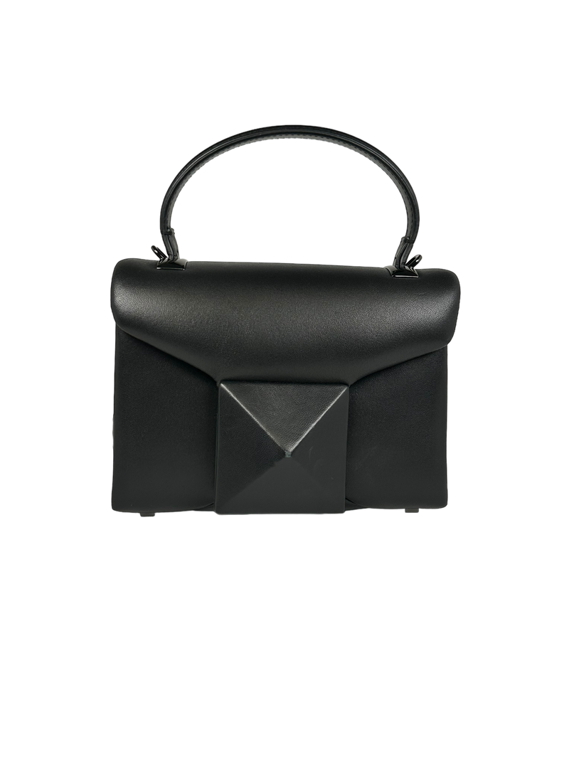 Valentino One Stud Mini Top Handle Bag in Black