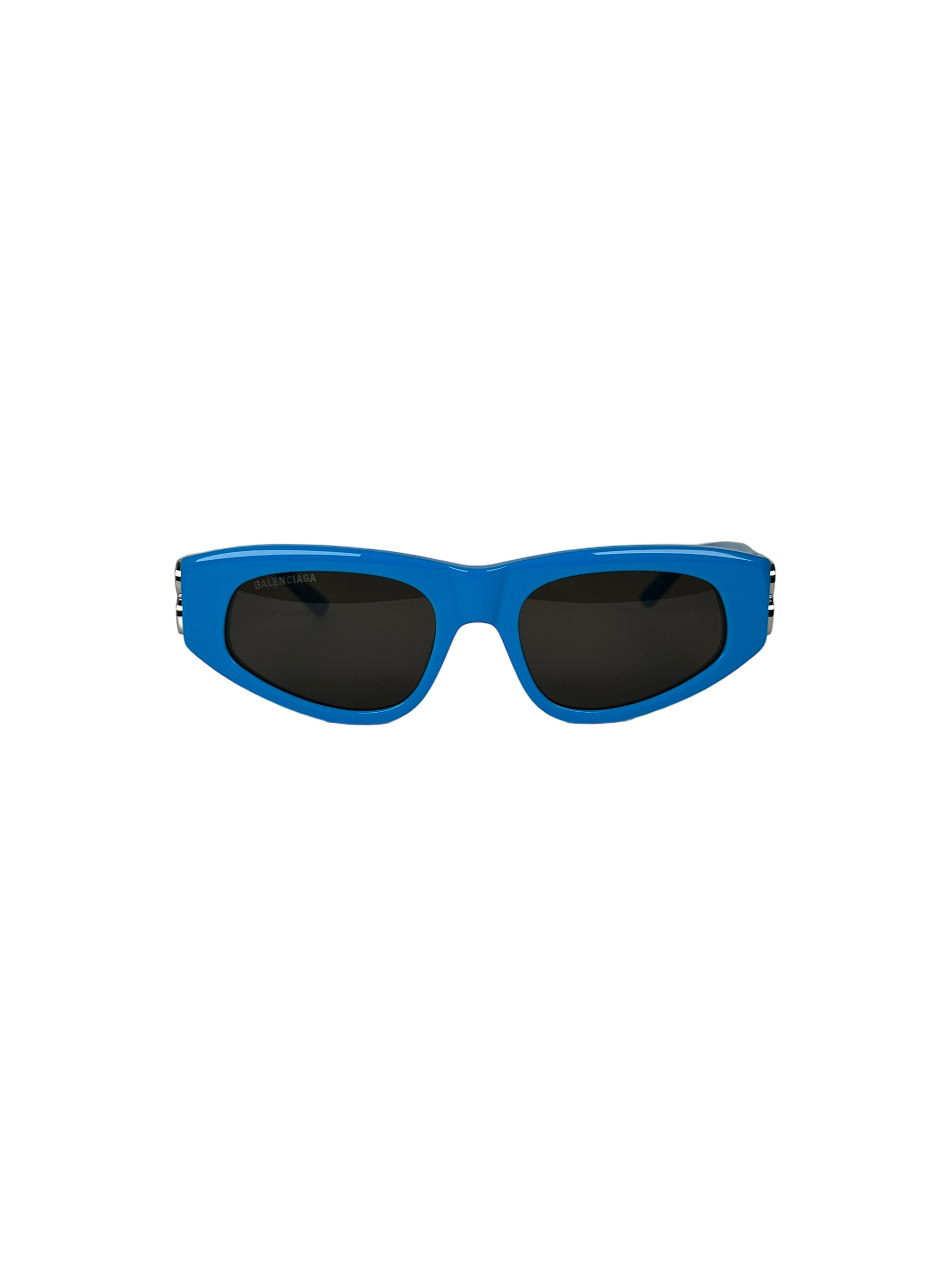 BALENCIAGA CAT EYE SUNGLASSES BB LOGO BLUE