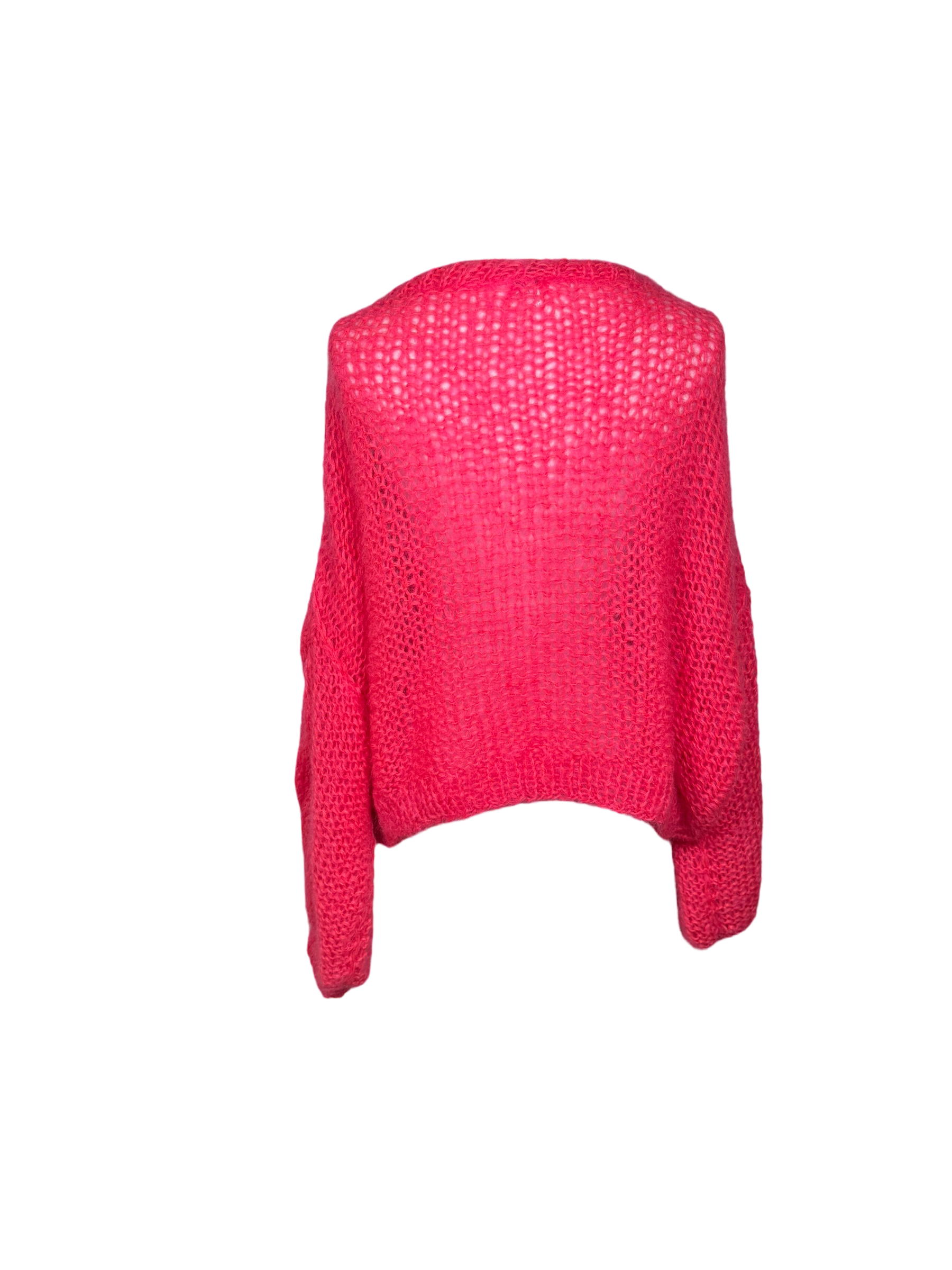 Loewe Anagram Mohair Sweater Fluo Pink Sweater