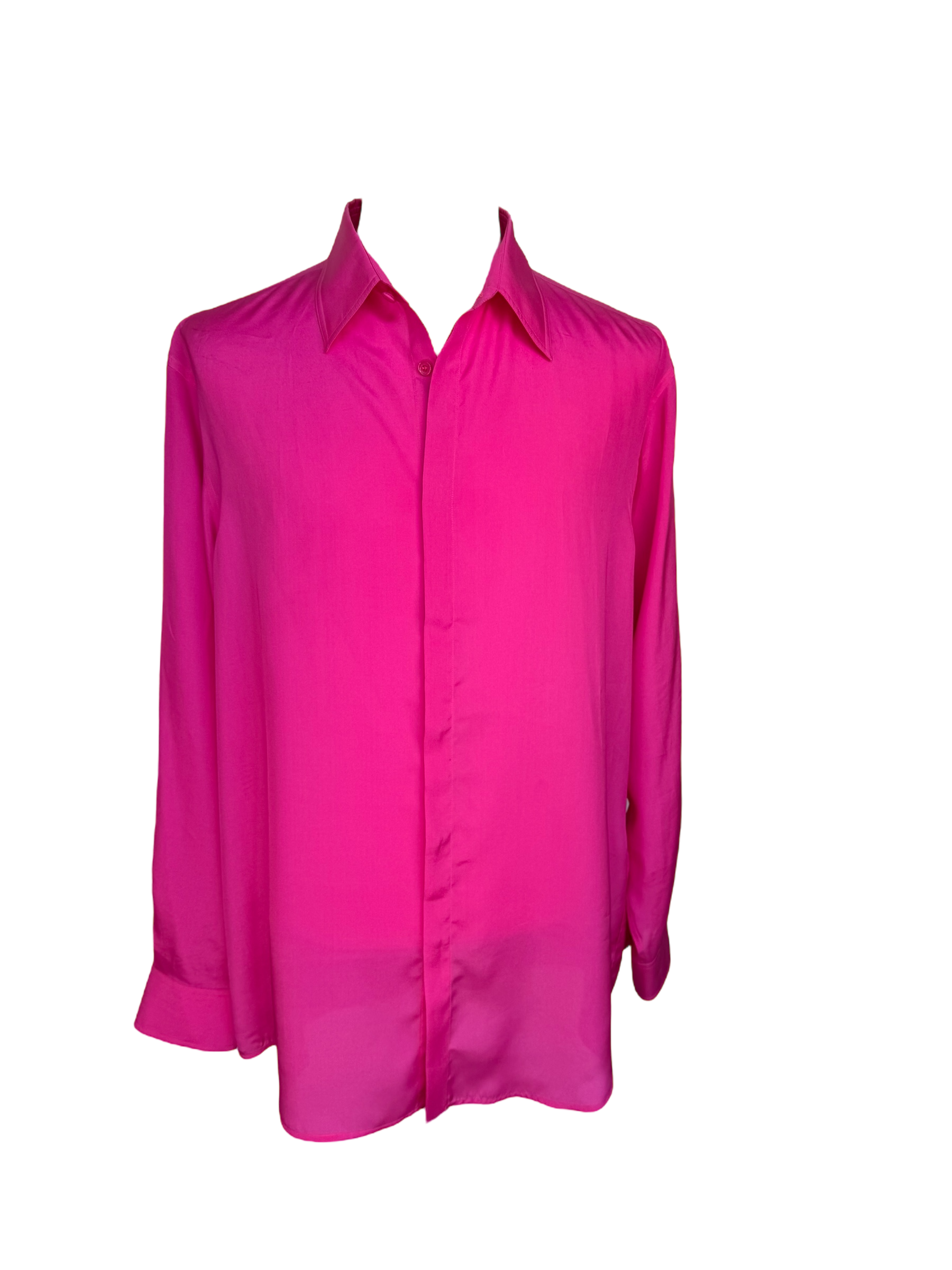 Valentino PP Pink Collection Silk Shirt