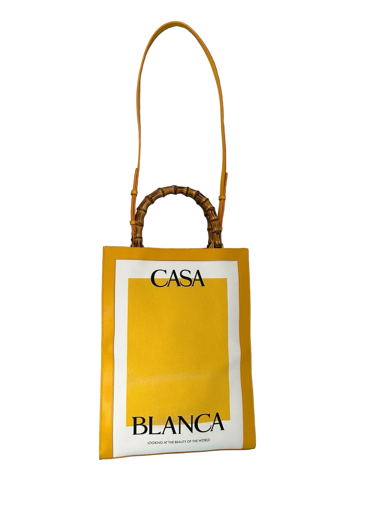 Casablanca Casa Tote Bag in Yellow Canvas