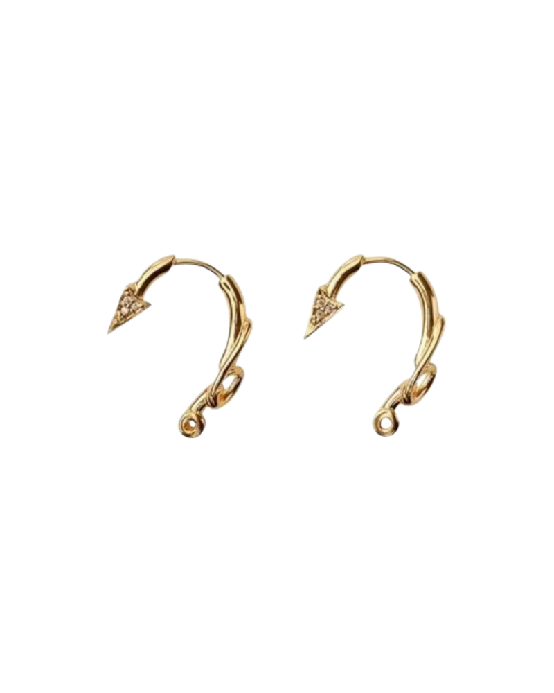 Burberry Hook Pave Earrings