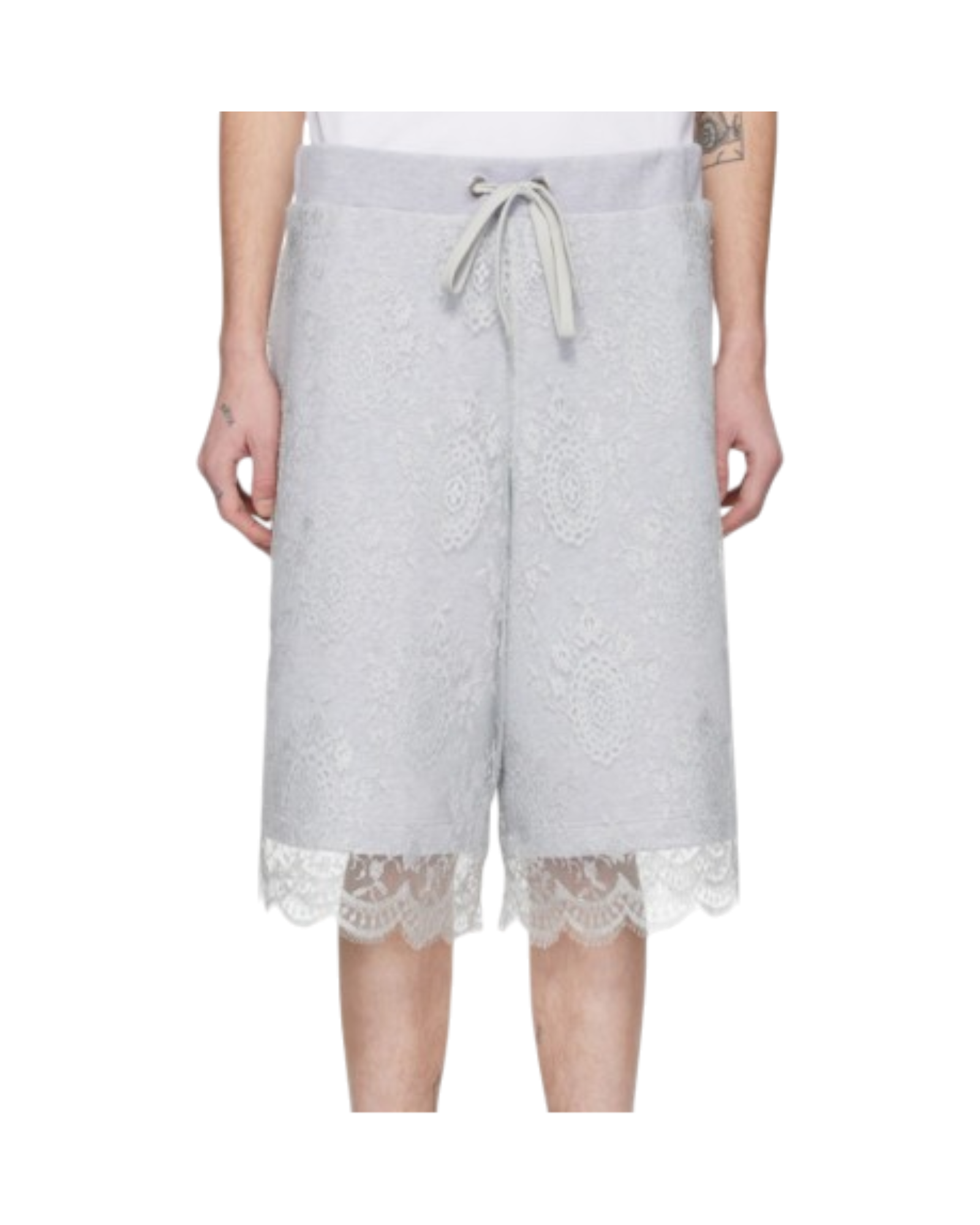 Burberry Lace-Trimmed Sweatshorts