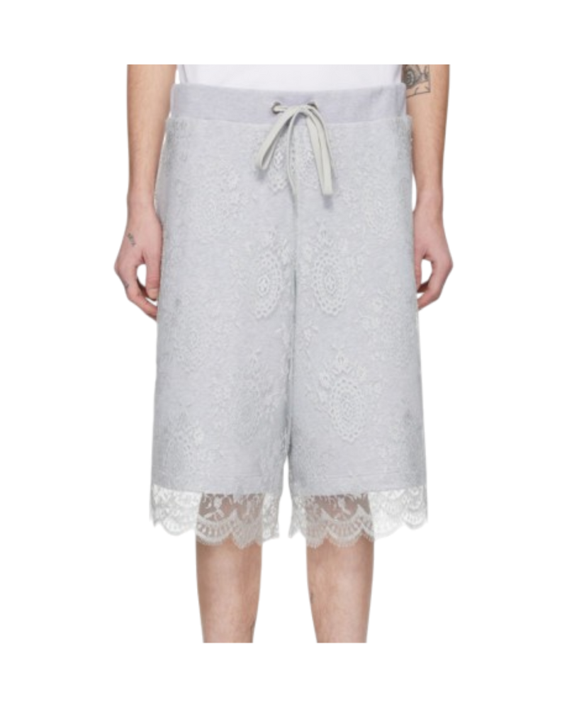 Burberry Lace-Trimmed Sweatshorts