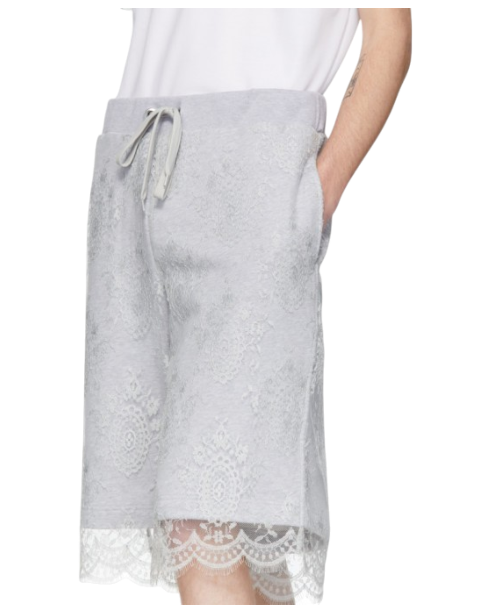 Burberry Lace-Trimmed Sweatshorts