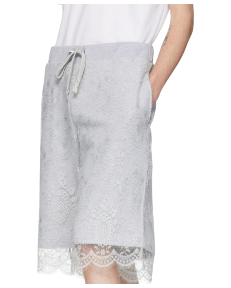 Burberry Lace-Trimmed Sweatshorts