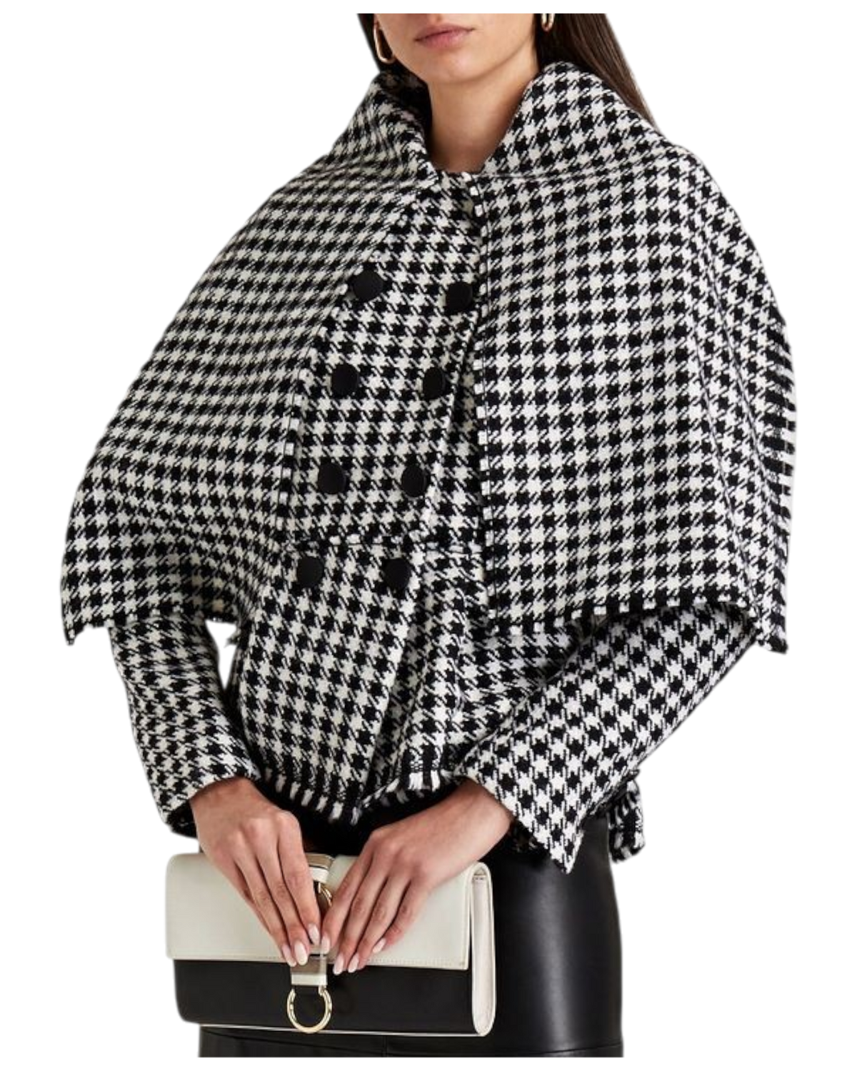 Dolce & Gabbana Double-breasted Houndstooth Wool-Blend Tweed Jacket