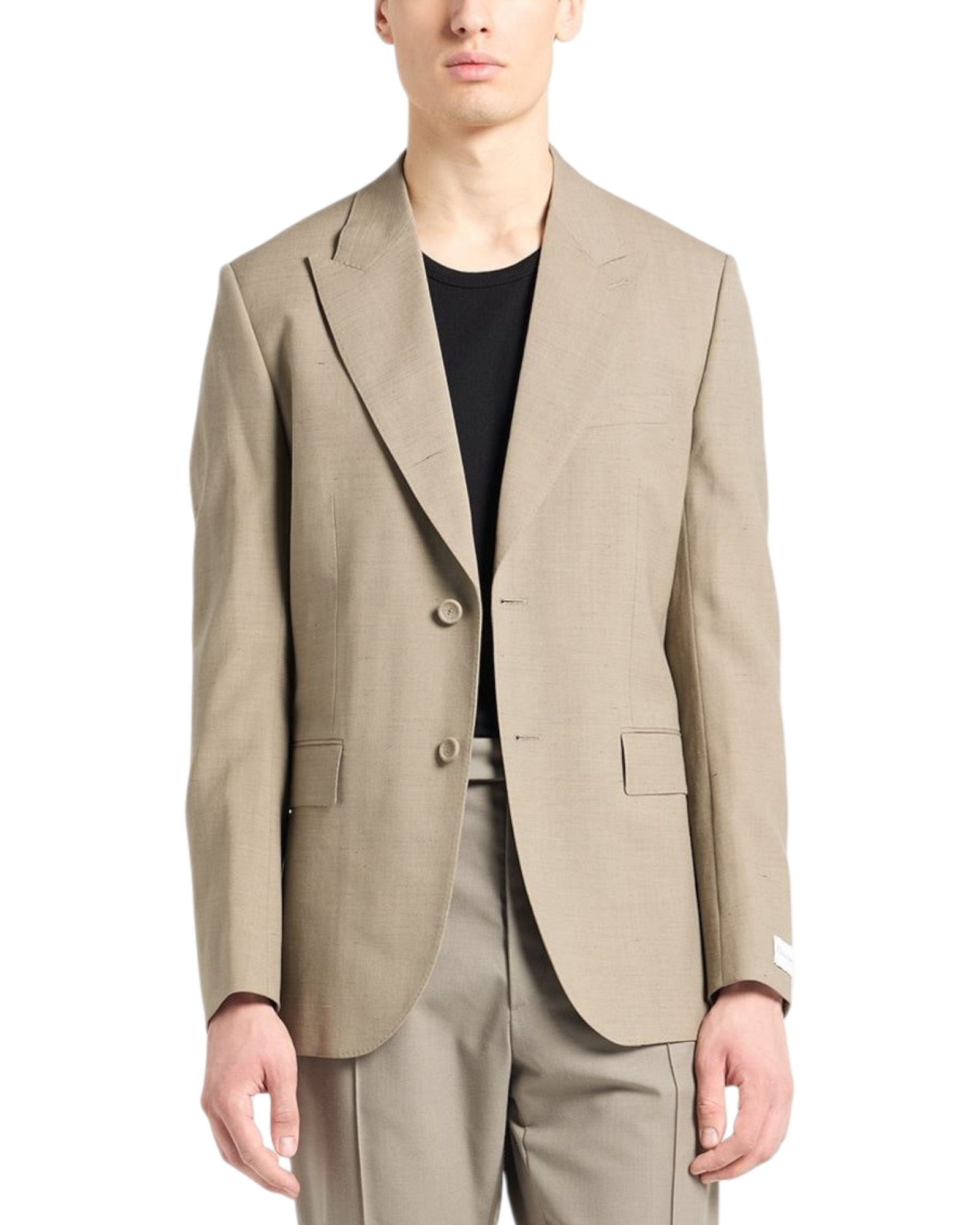 Dior Homme Wool Linen Jacket in Sand
