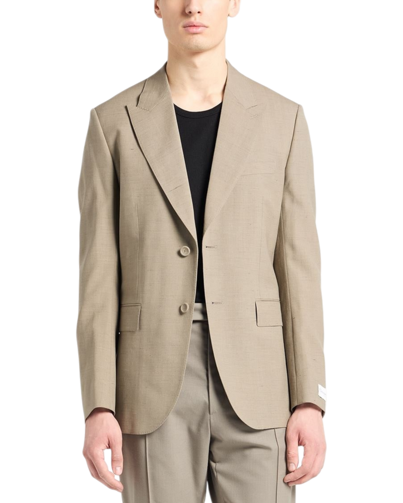 Dior Homme Wool Linen Jacket in Sand