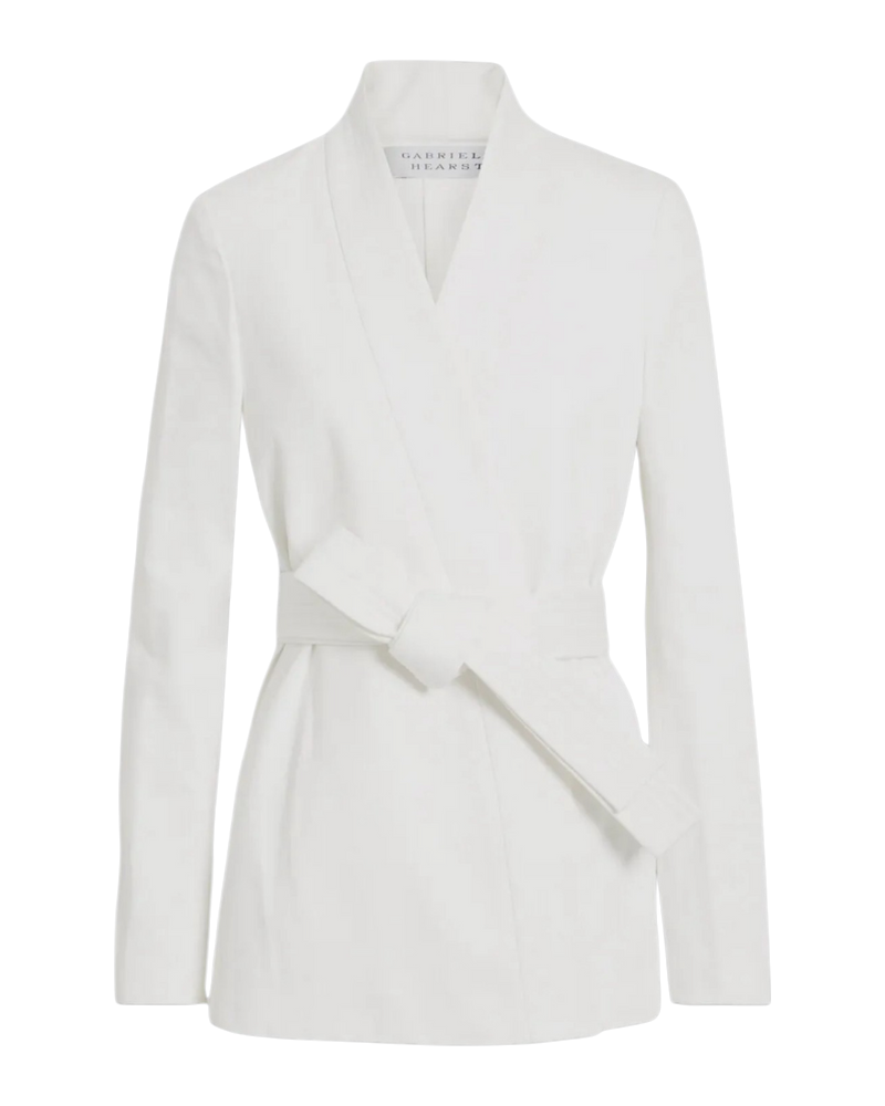 Gabriela Hearst Racer Belted Blazer